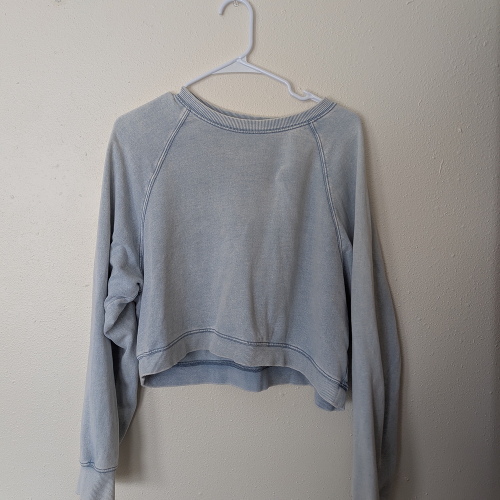Z Supply Washed Sky Blue Crewneck